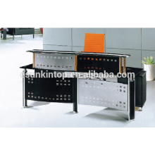 Mesa de recepción de vidrio templado para oficina, fabricante de muebles de oficina de Foshan, venta de muebles de oficina (P6001)